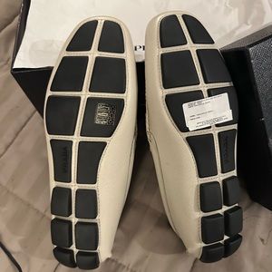 Men’s Prada white loafers size 6